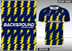 Fabric textile for Sport t-shirt, Soccer jerseys, and mockups for the football club. uniform front view. vector