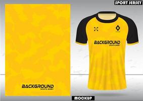 Fabric textile for Sport t-shirt, Soccer jerseys, and mockups for the football club. uniform front view. vector