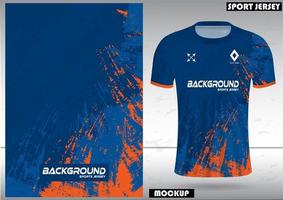 Fabric textile for Sport t-shirt, Soccer jerseys, and mockups for the football club. uniform front view. vector