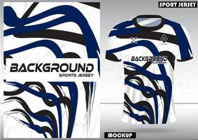 Fabric textile for Sport t-shirt, Soccer jerseys, and mockups for the football club. uniform front view. vector