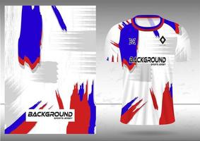 Fabric textile for Sport t-shirt, Soccer jerseys, and mockups for the football club. uniform front view. vector