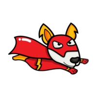 cão super herói, clipart fofo, clipart para uso pessoal e comercial, clipart digital para download png