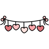 Cute Valentine Doodle Decorations PNG