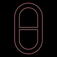 Neon theta greek small symbol lowercase letter font red color vector illustration image flat style