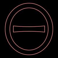Neon theta capital greek symbol uppercase letter font red color vector illustration image flat style