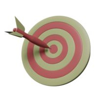 3d Shooting Target Isolated on Transparent Background png