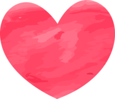 Valentine's day heart watercolor png