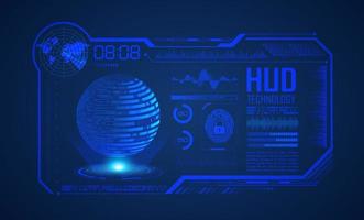 Modern HUD Technology Screen Background vector