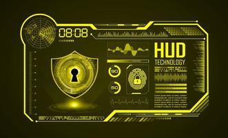 Modern HUD Technology Screen Background vector