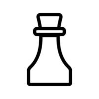 Chess icon line isolated on white background. Black flat thin icon on modern outline style. Linear symbol and editable stroke. Simple and pixel perfect stroke vector illustration