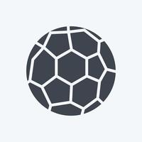 Icon Soccer Ball. related to Sports Equipment symbol. glyph style. simple design editable. simple illustration vector