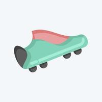 botas de fútbol icono. relacionado con el símbolo de equipamiento deportivo. estilo plano diseño simple editable. ilustración sencilla vector