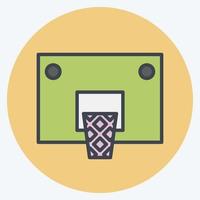 Icon Basket. related to Sports Equipment symbol. color mate style. simple design editable. simple illustration vector