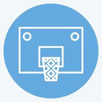 Icon Basket. related to Sports Equipment symbol. blue eyes style. simple design editable. simple illustration vector