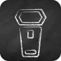 Icon On Camera Lighting. related to Photography symbol. chalk style. simple design editable. simple illustration vector