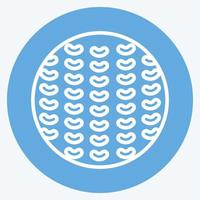 icono de pelota de golf. relacionado con el símbolo de equipamiento deportivo. estilo de ojos azules. diseño simple editable. ilustración sencilla vector