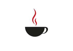 concepto de logotipo de café para restaurante, café, realeza, boutique, heráldica vector