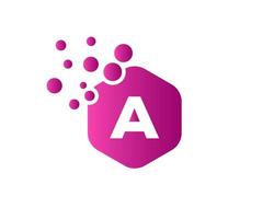 Letter A Logo For Technology Symbol vector