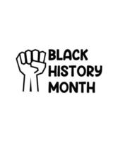 Black history 365 month tshirt design vector