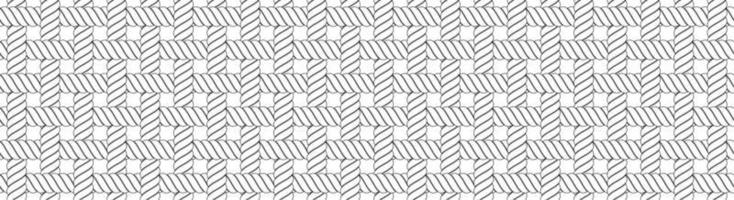 outline seamless pattern of woven rope.mesh rope seamless vector