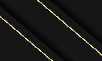 lujo de líneas doradas sobre fondo negro superpuesto vector