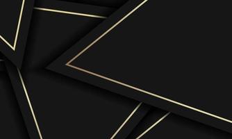 illustration abstract golden lines luxury on overlap black background vector