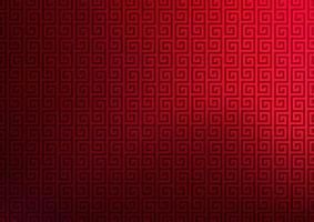 Chinese decorative red pattern square frame background vector