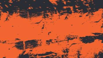 Abstract Orange Grunge Scratch In Black Background Template vector