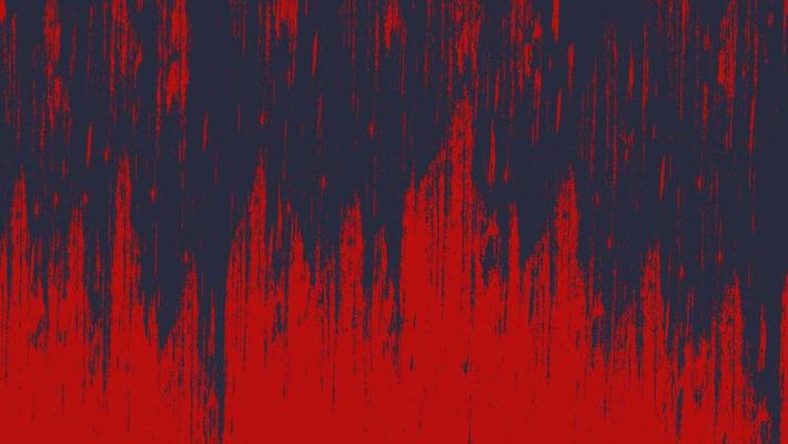 Abstract Bright Red Noise Grunge Texture In Black Background