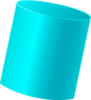 cylindre bleu 3d. png