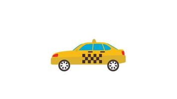ícono de taxi de buena animación para sus videos de paquetes de transporte fáciles de usar con fondo transparente. hd video movimiento gráfico animación video gratis