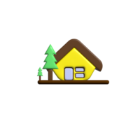 huis 3d icoon PNG