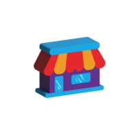 3D store Icon png