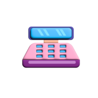 3D cash register icon png