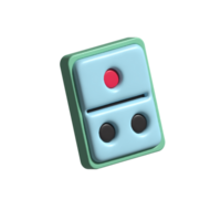 icône 3d domino, jeu de domino png