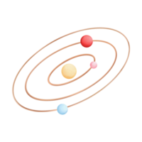 système solaire aquarelle dessiné à la main, astronomie et concept d'espace png