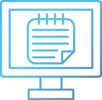 Online Notes Vector Icon