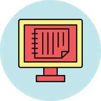 Online Notes Vector Icon