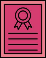 Certificate Vector Icon