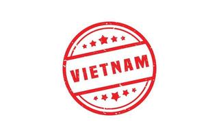 VIETNAM stamp rubber with grunge style on white background vector