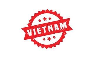 VIETNAM stamp rubber with grunge style on white background vector