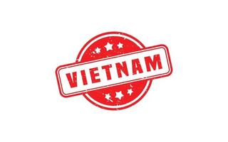 VIETNAM stamp rubber with grunge style on white background vector