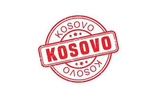 kosovo, sello, goma, con, grunge, estilo, blanco, plano de fondo vector