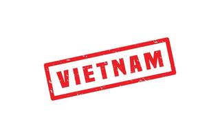 VIETNAM stamp rubber with grunge style on white background vector