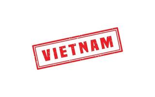 VIETNAM stamp rubber with grunge style on white background vector