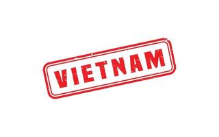 goma de sello vietnam con estilo grunge sobre fondo blanco vector