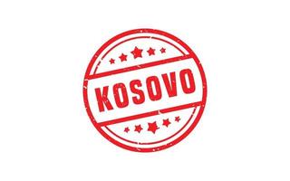 kosovo, sello, goma, con, grunge, estilo, blanco, plano de fondo vector