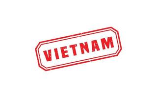goma de sello vietnam con estilo grunge sobre fondo blanco vector