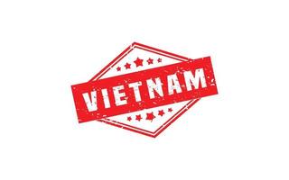 VIETNAM stamp rubber with grunge style on white background vector