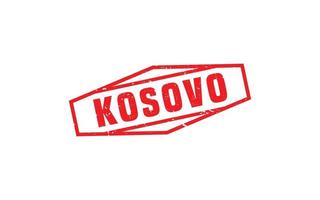 kosovo, sello, goma, con, grunge, estilo, blanco, plano de fondo vector